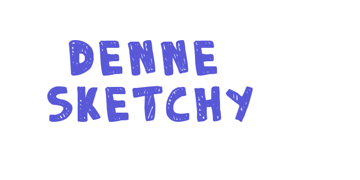 DENNE | Sketchy Font